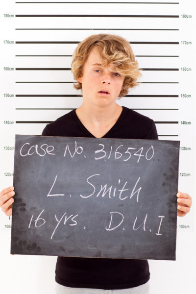 teen boy get arrested for drunk driving